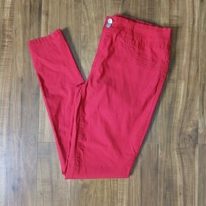 Red Slim Fit Pants